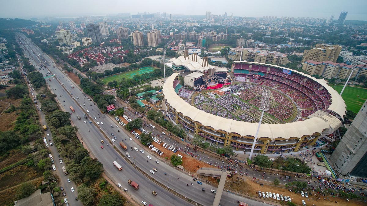 98th birthday celebration of Brahmaswarup Pramukh Swami Maharaj at D.Y. Patil Stadium, Mumbai