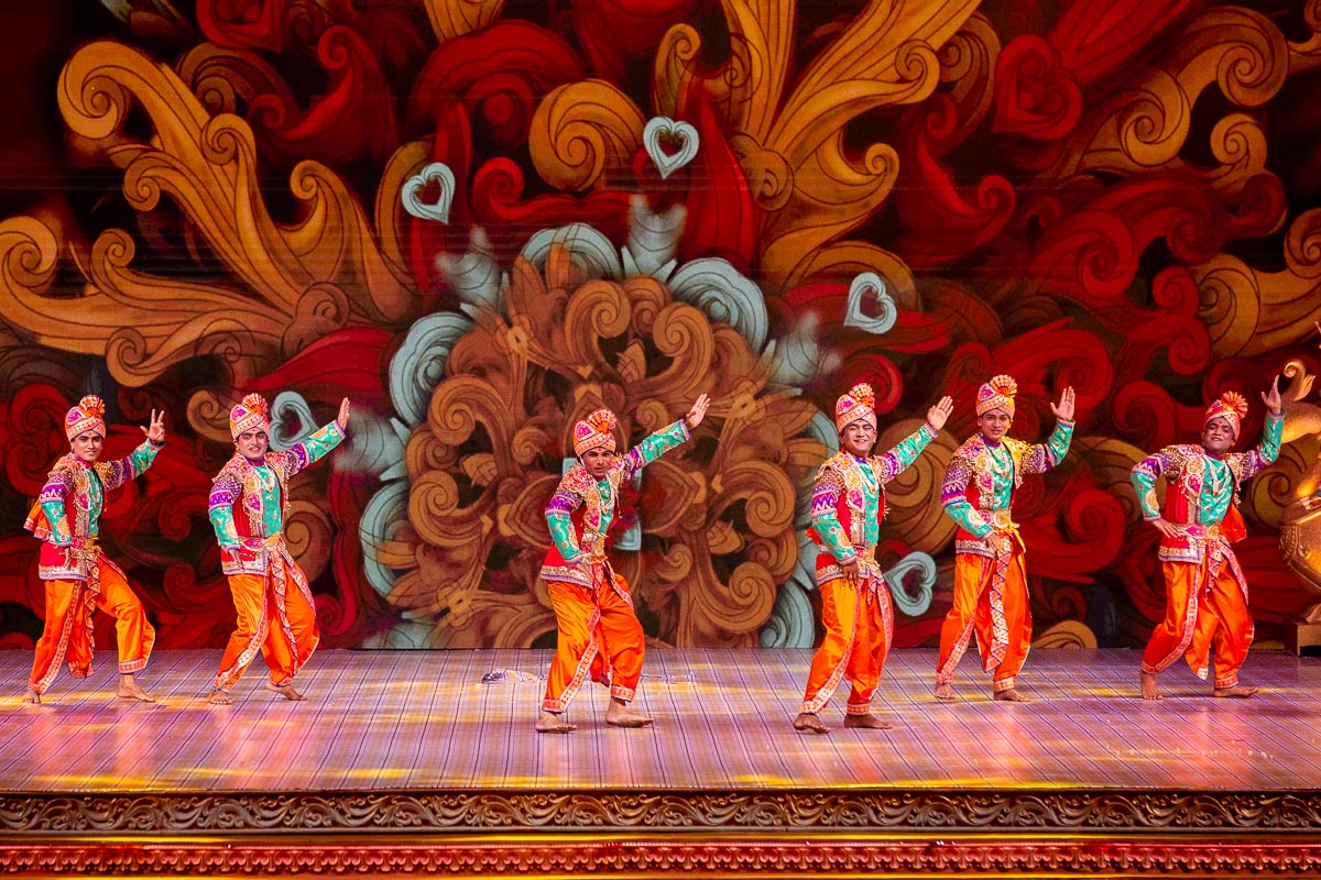 Youths perform a traditional dance