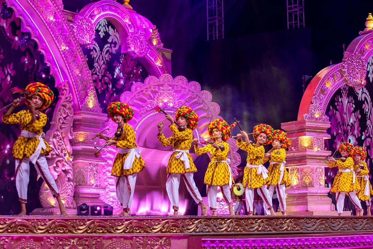 Children perform a traditional dance