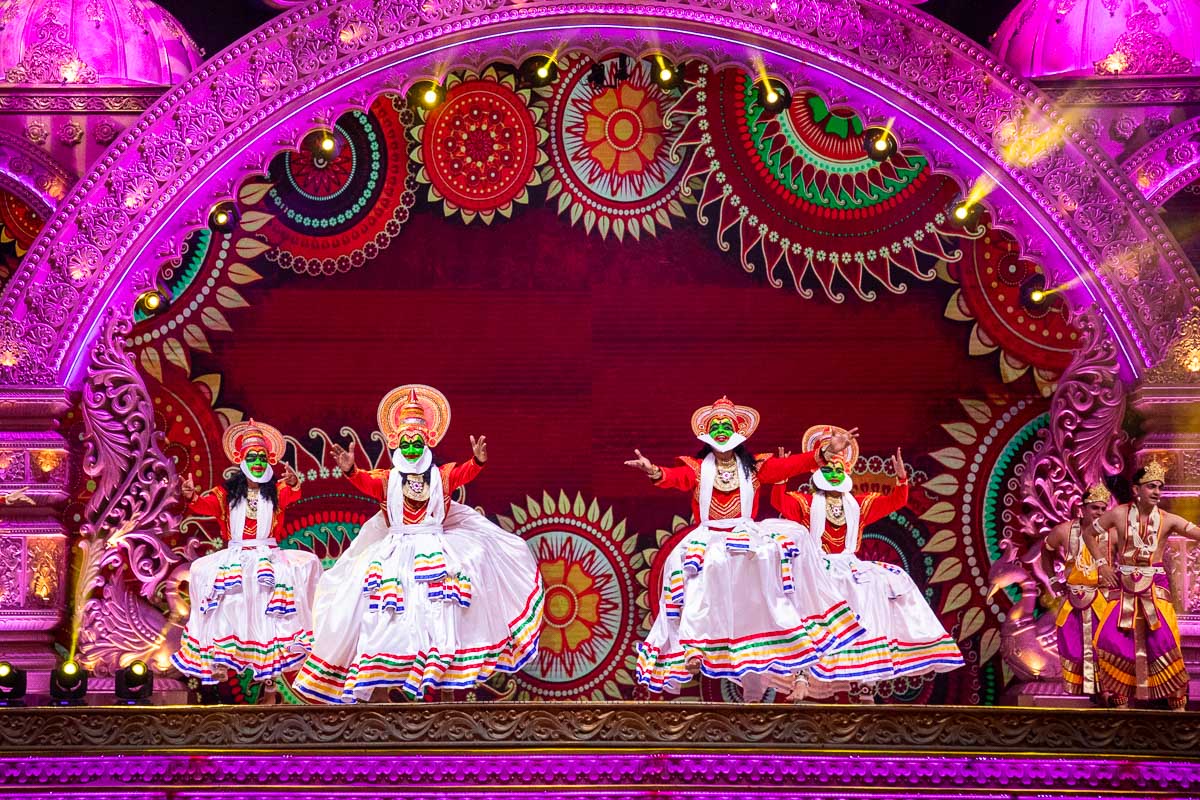 Youths perform a traditional dance