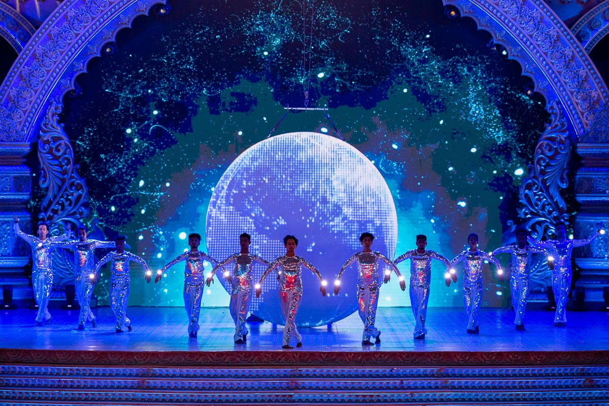 Youths perform a traditional dance