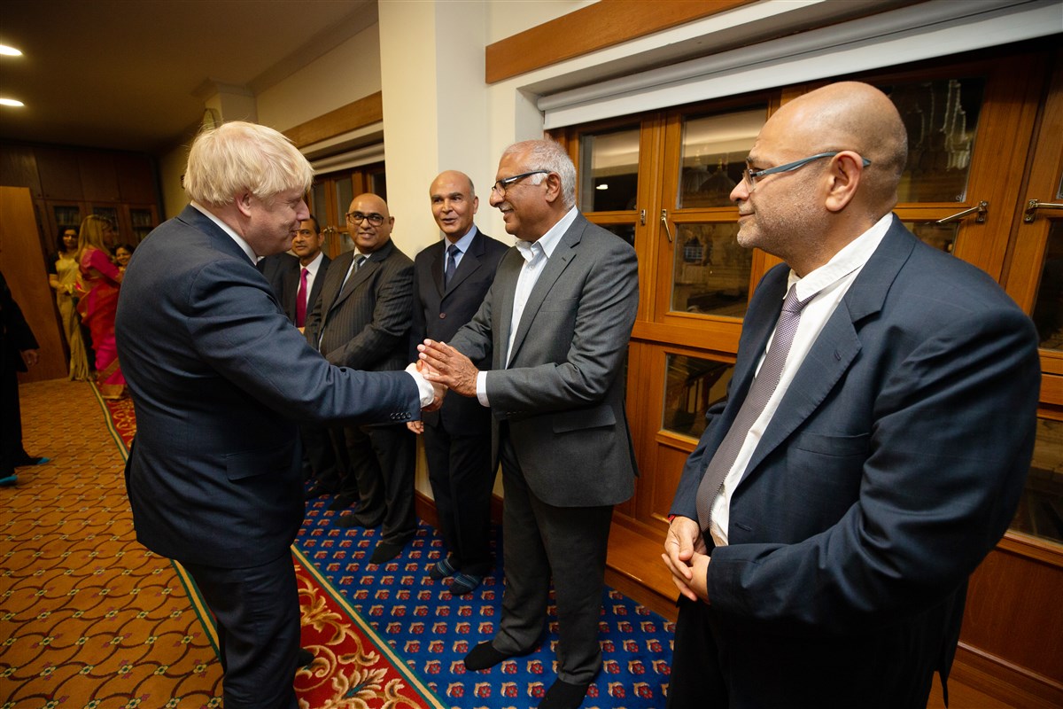 The Prime Minister met with senior BAPS volunteers