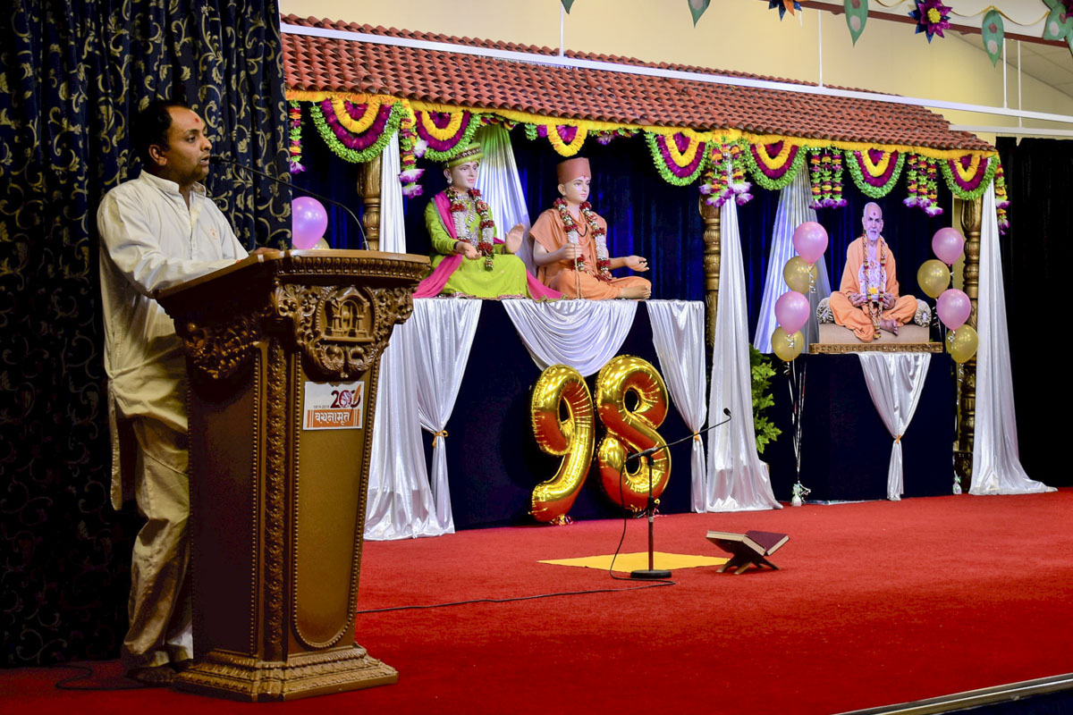 98th Birthday Celebration of Brahmaswarup Pramukh Swami Maharaj, Brisbane