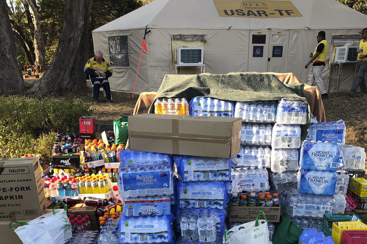 BAPS Assists in Western Australia Yanchep Bush Fire Relief Work, Perth