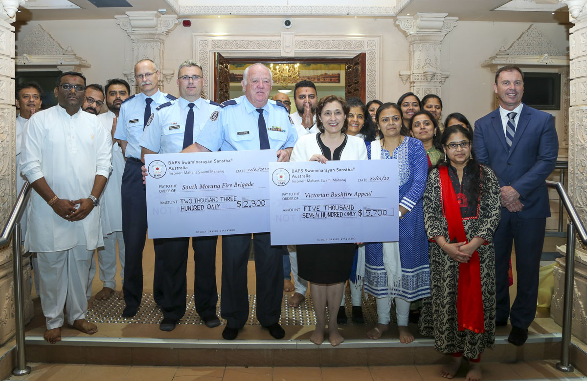 Prayer Assemblies and Outpouring of Support at BAPS Swaminarayan Mandir, Melbourne