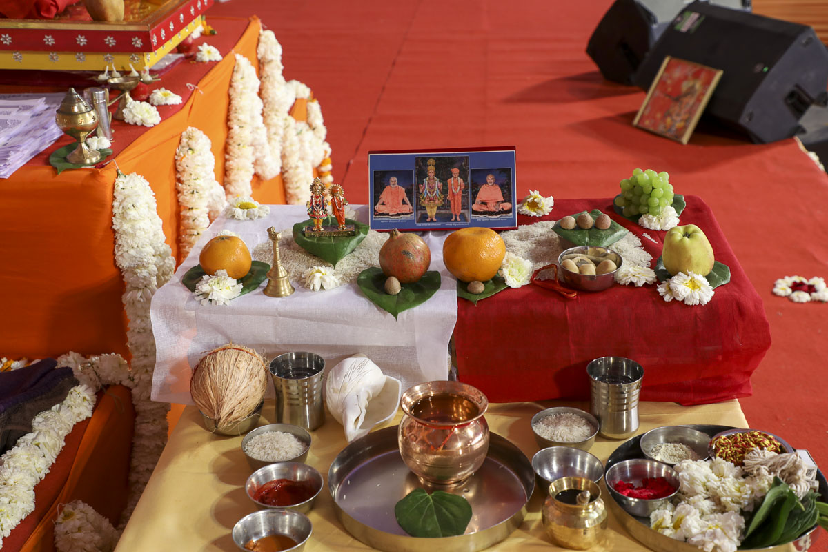 Mahapuja for placement of first stone pillar 