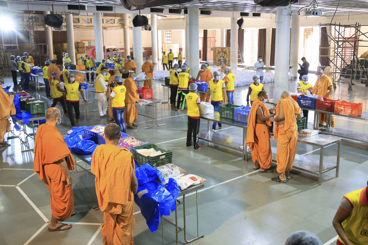 BAPS Community Services During the Coronavirus Lockdown, Rajkot