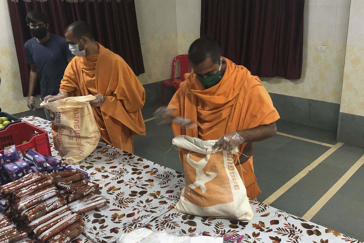 BAPS Community Services During the Coronavirus Lockdown, Nagpur