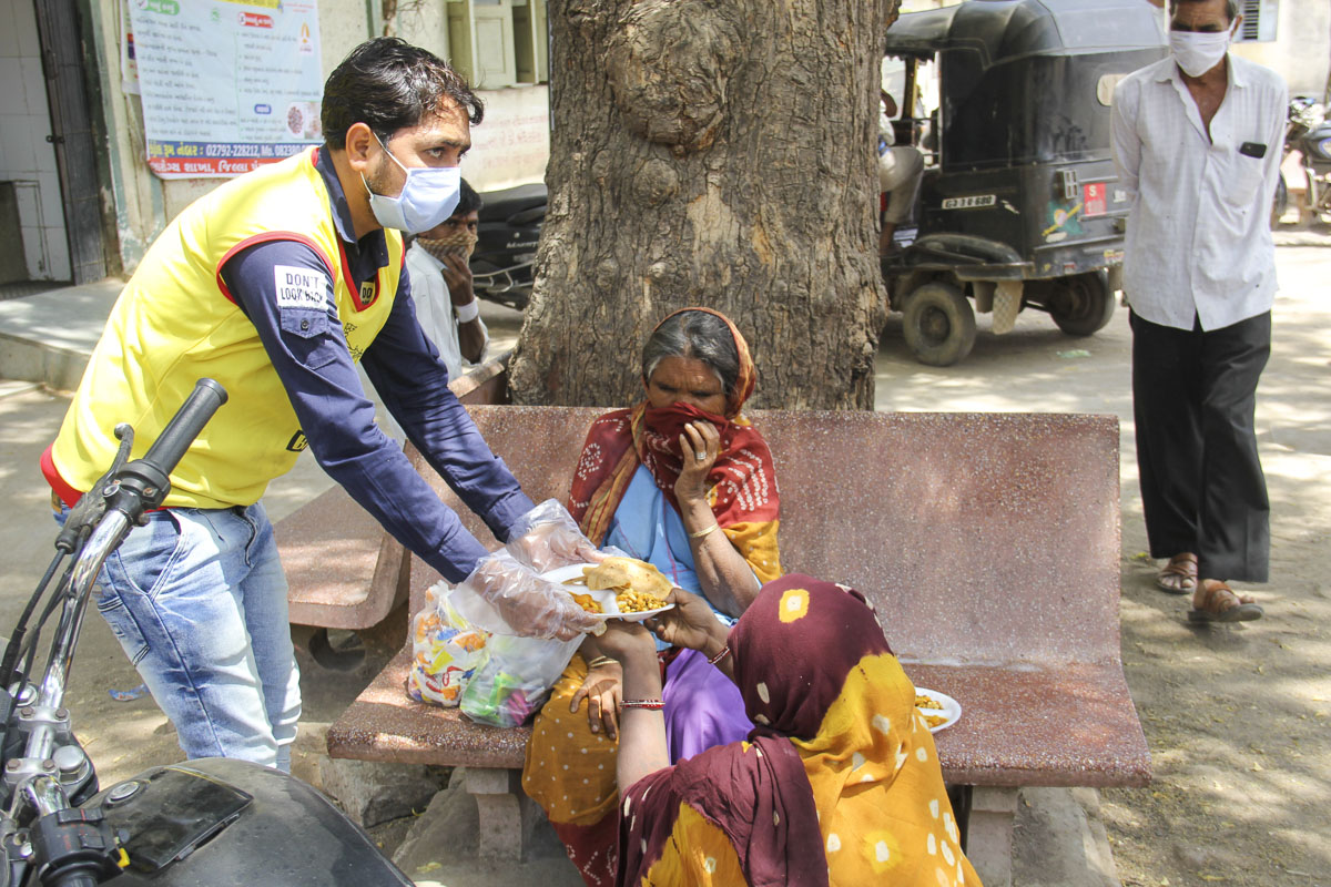 BAPS Community Services During the Coronavirus Lockdown, Dhari