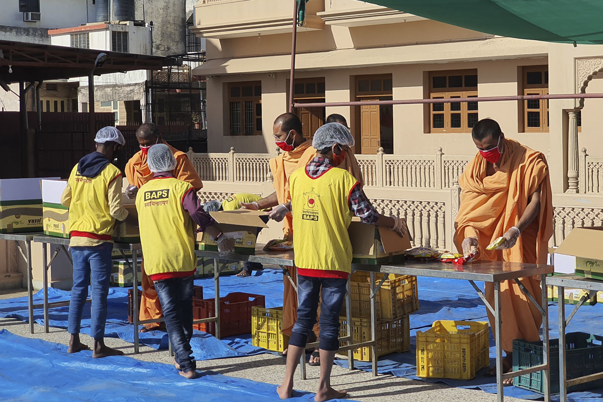 BAPS Community Services During the Coronavirus Lockdown, Jaipur