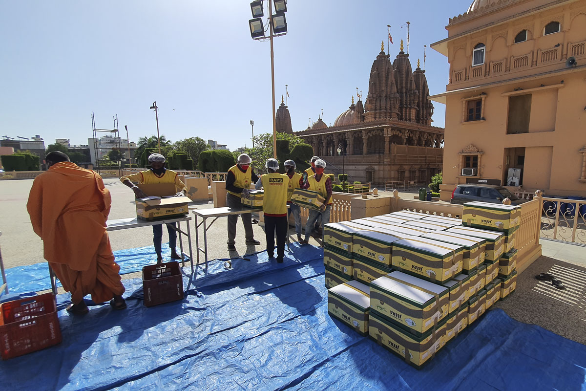 BAPS Community Services During the Coronavirus Lockdown, Jaipur