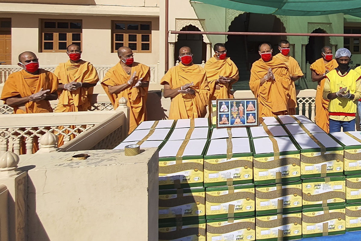BAPS Community Services During the Coronavirus Lockdown, Jaipur