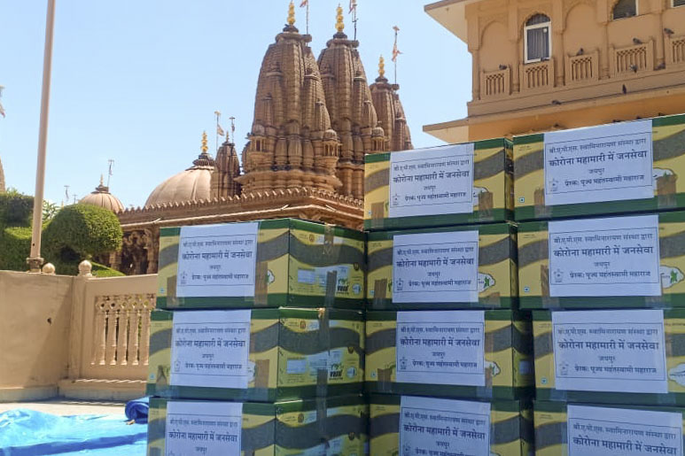BAPS Community Services During the Coronavirus Lockdown, Jaipur