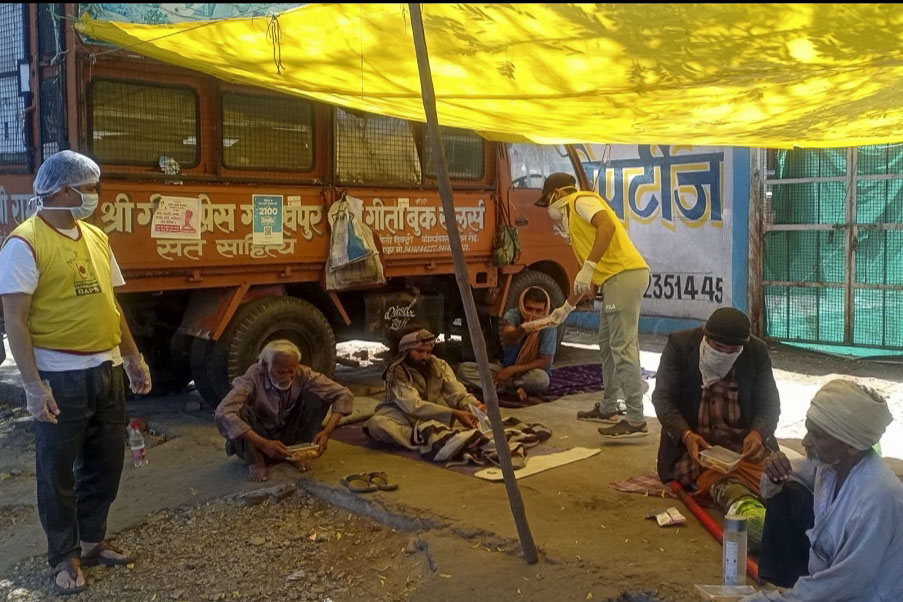 BAPS Community Services During the Coronavirus Lockdown, Jaipur