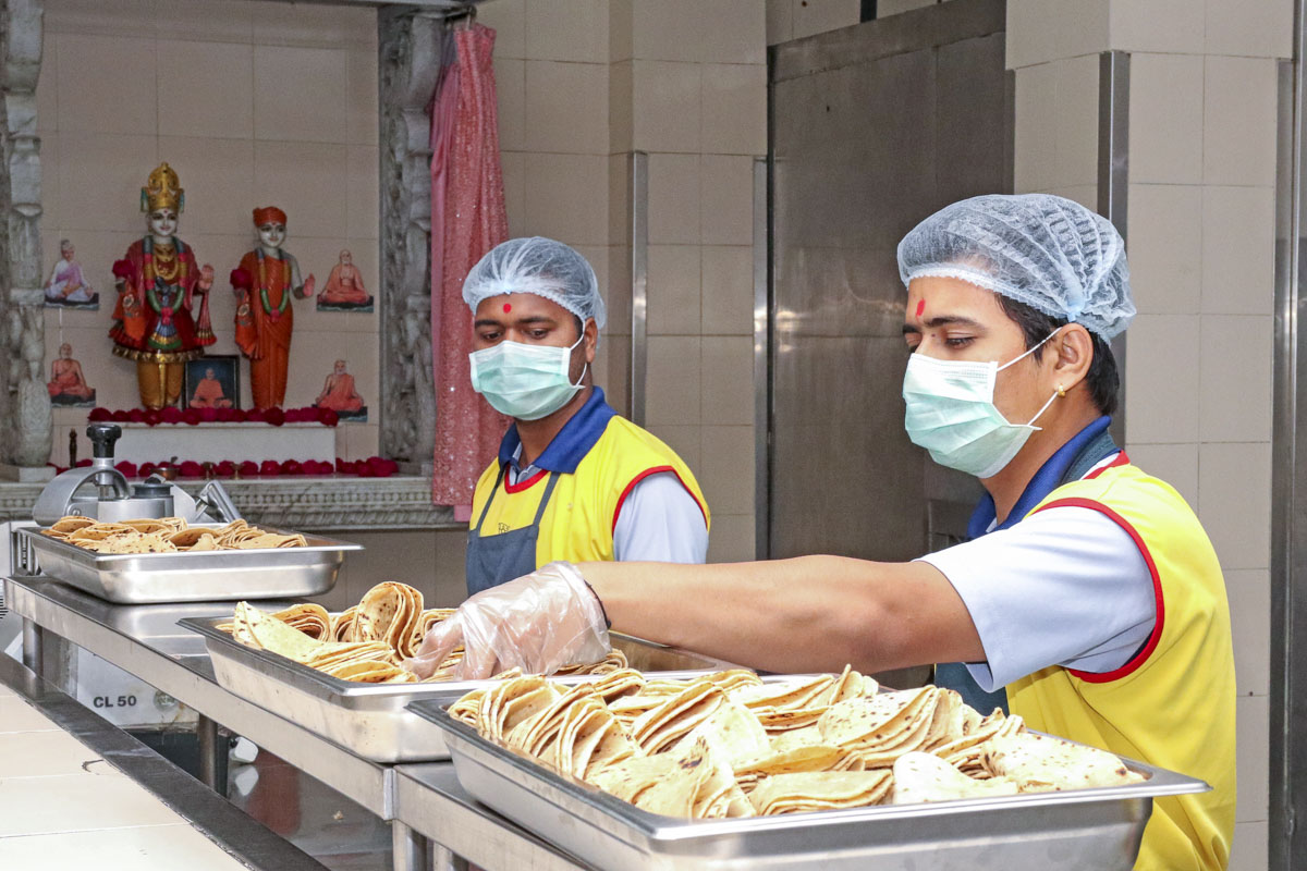 BAPS Community Services During the Coronavirus Lockdown, Delhi