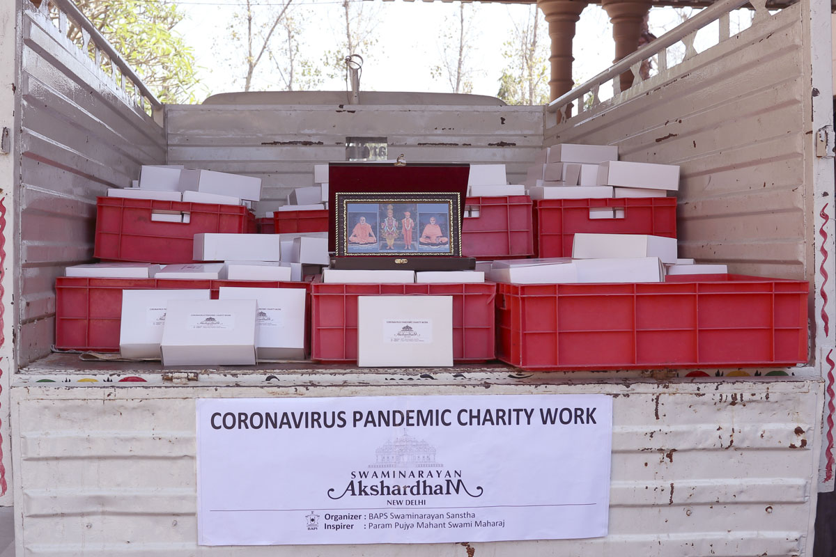 BAPS Community Services During the Coronavirus Lockdown, Delhi