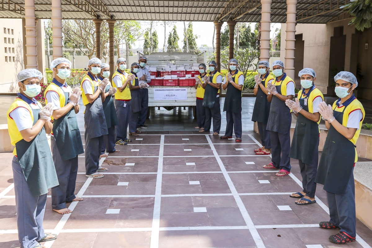 BAPS Community Services During the Coronavirus Lockdown, Delhi