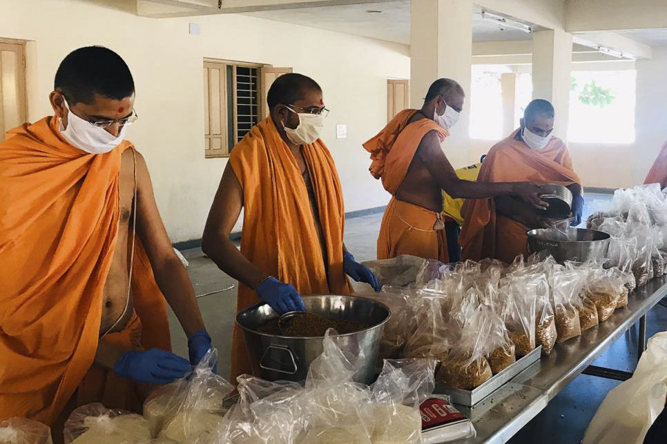 BAPS Community Services During the Coronavirus Lockdown, Mahuva