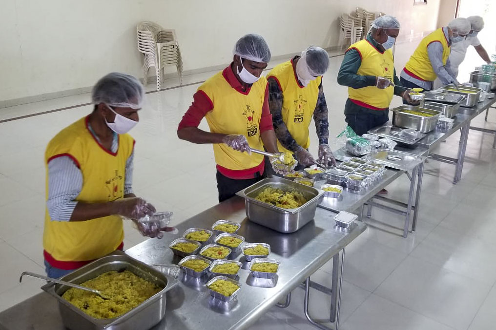 BAPS Community Services During the Coronavirus Lockdown, Indore