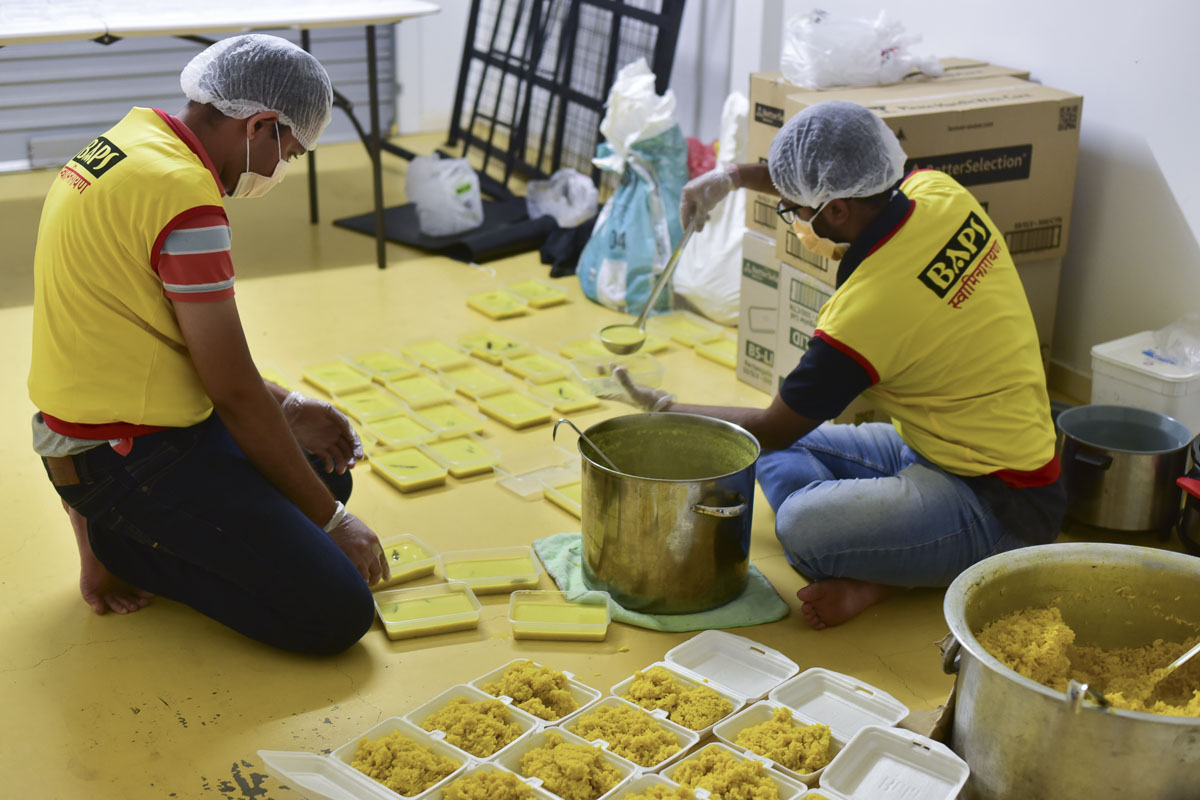 BAPS Provides Assistance During Coronavirus Pandemic, Brisbane