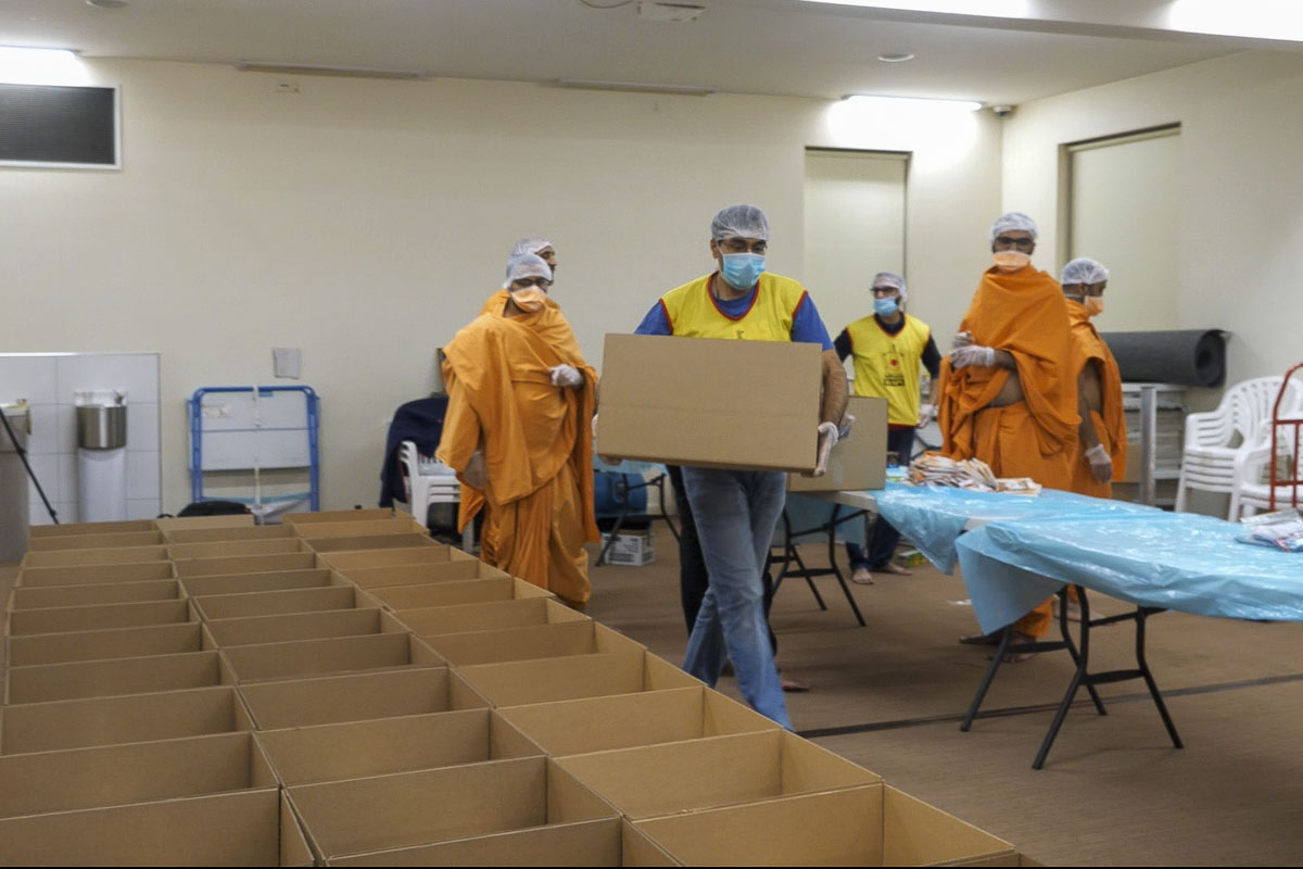 BAPS Provides Assistance During Coronavirus Pandemic, Melbourne
