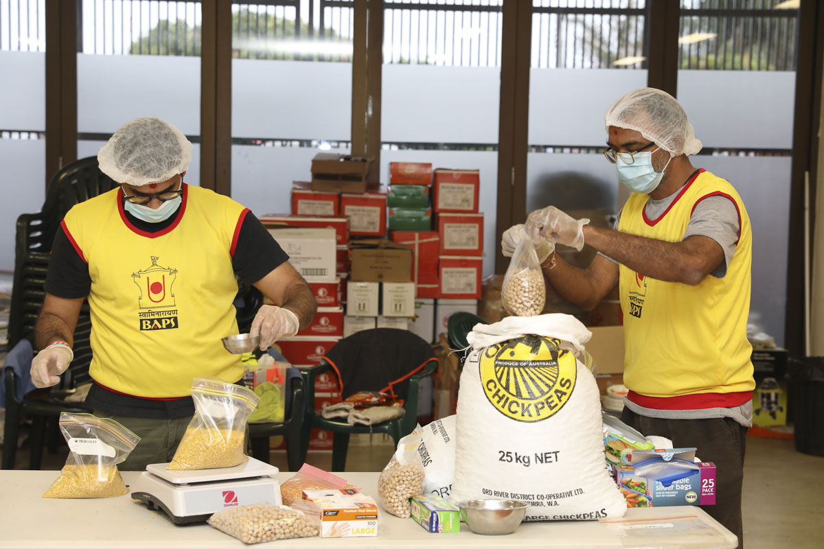 BAPS Provides Assistance During Coronavirus Pandemic, Sydney