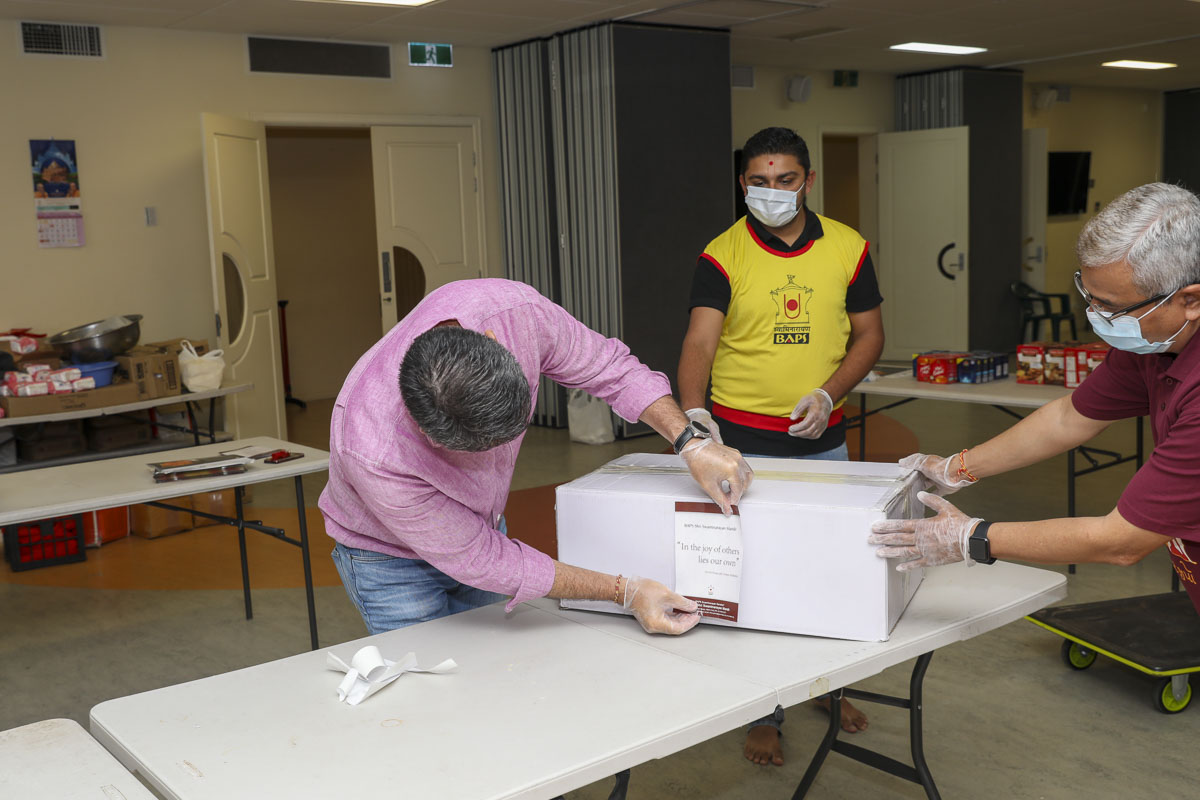 BAPS Provides Assistance During Coronavirus Pandemic, Sydney