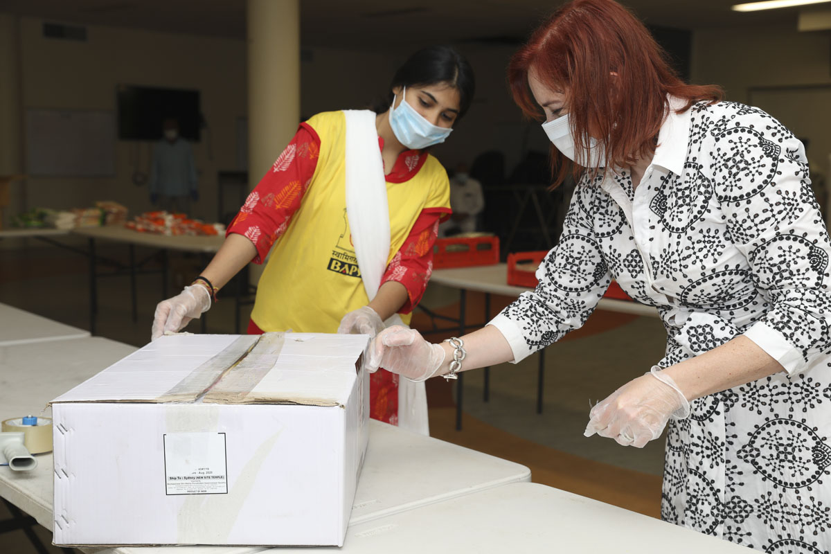 BAPS Provides Assistance During Coronavirus Pandemic, Sydney