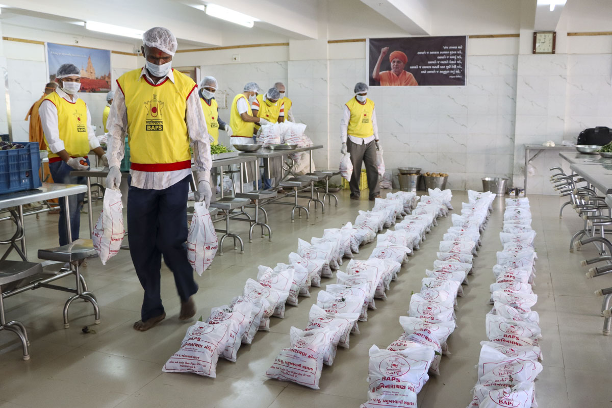 BAPS Community Services During the Coronavirus Lockdown, Himmatnagar