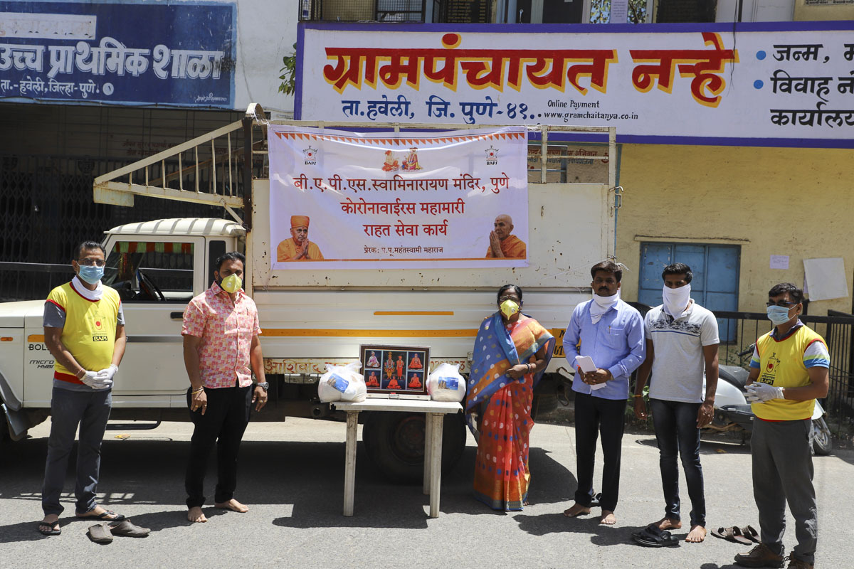 BAPS Community Services During the Coronavirus Lockdown, Pune