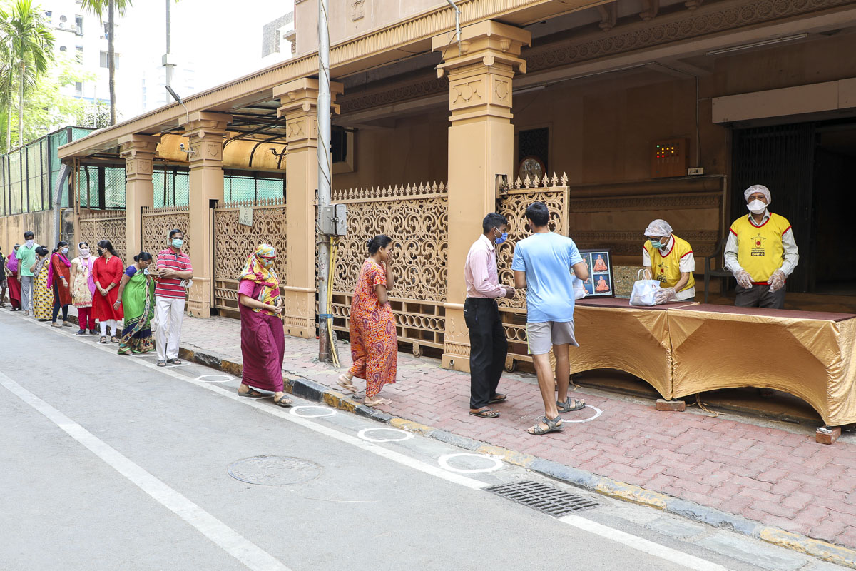 BAPS Community Services During the Coronavirus Lockdown, Mumbai