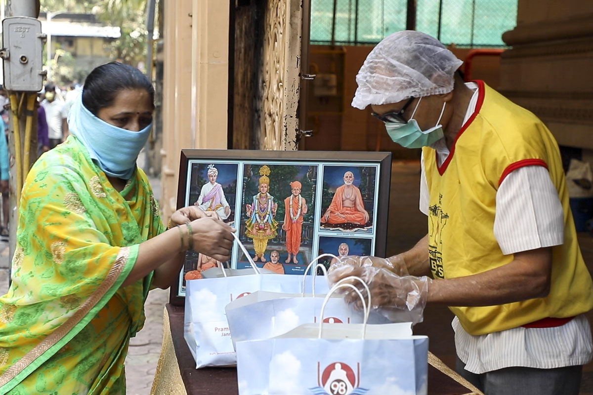 BAPS Community Services During the Coronavirus Lockdown, Mumbai