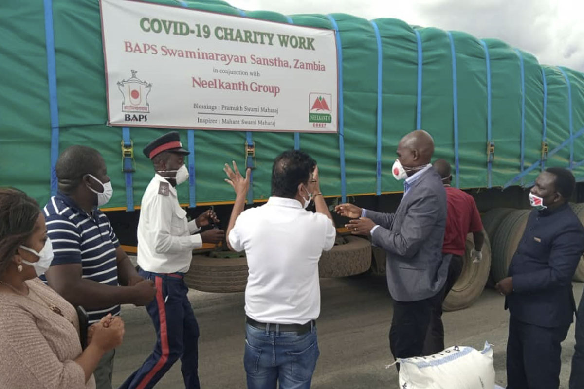 BAPS Community Services During the Coronavirus Lockdown, Zambia