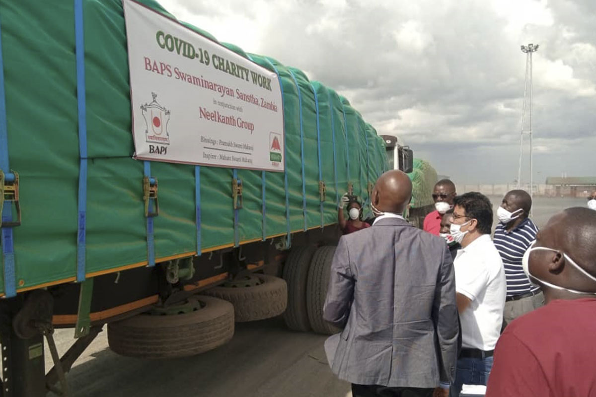 BAPS Community Services During the Coronavirus Lockdown, Zambia