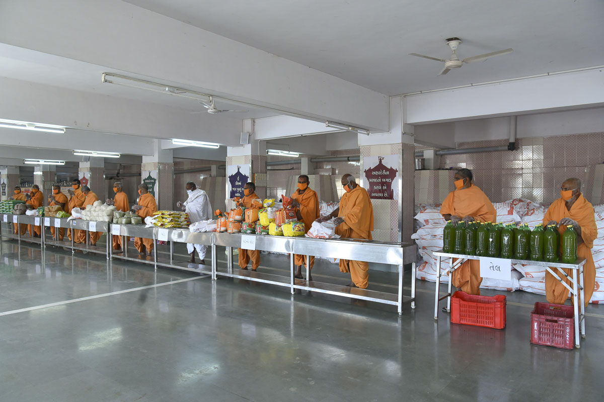BAPS Community Services During the Coronavirus Lockdown, Gondal