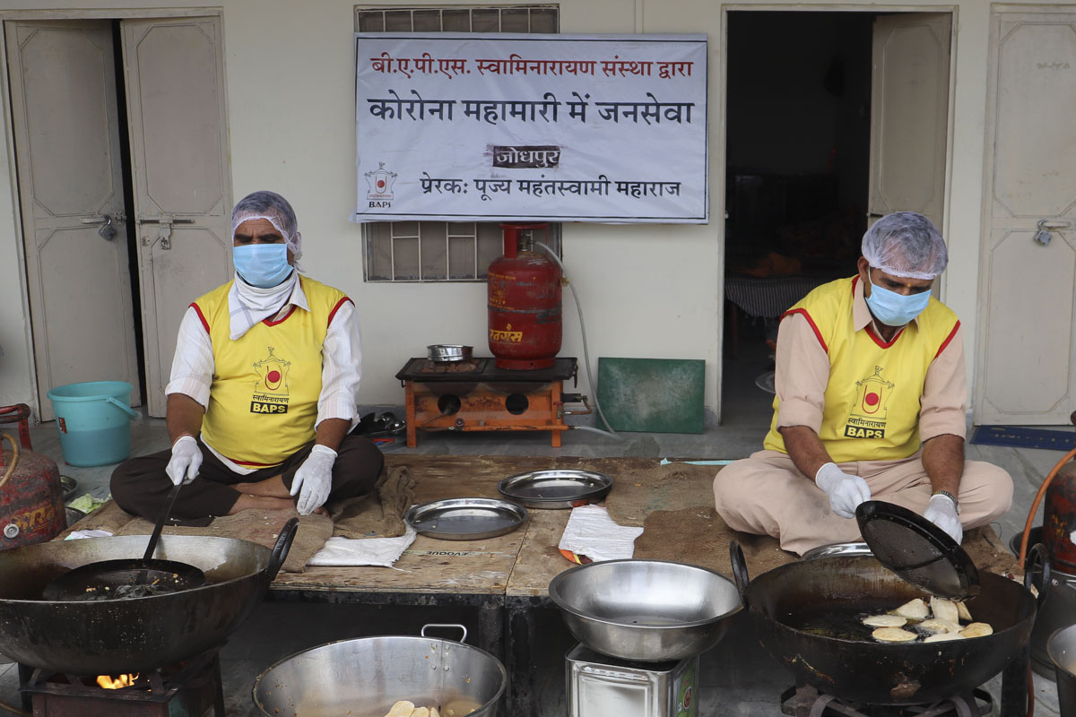BAPS Community Services During the Coronavirus Lockdown, Jodhpur
