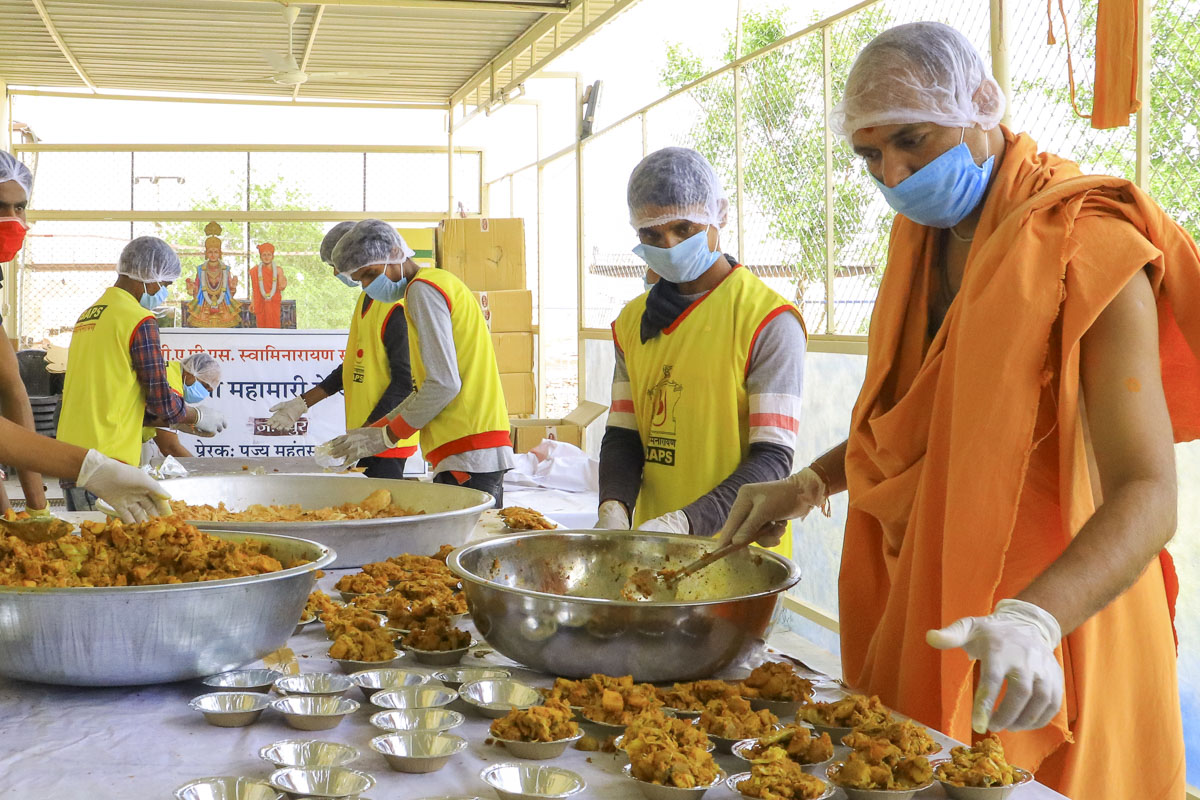 BAPS Community Services During the Coronavirus Lockdown, Jodhpur