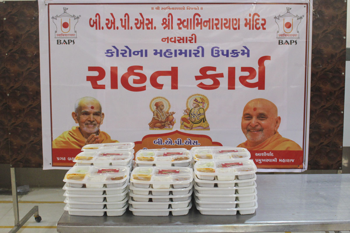 BAPS Community Services During the Coronavirus Lockdown, Navsari