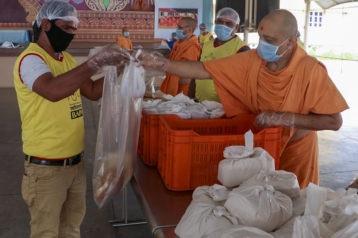 BAPS Community Services During the Coronavirus Lockdown, Tithal 