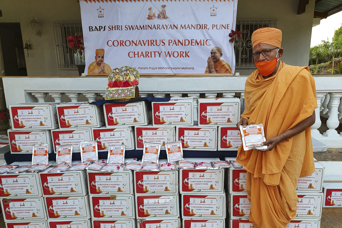 BAPS Community Services During the Coronavirus Pandemic, Pune