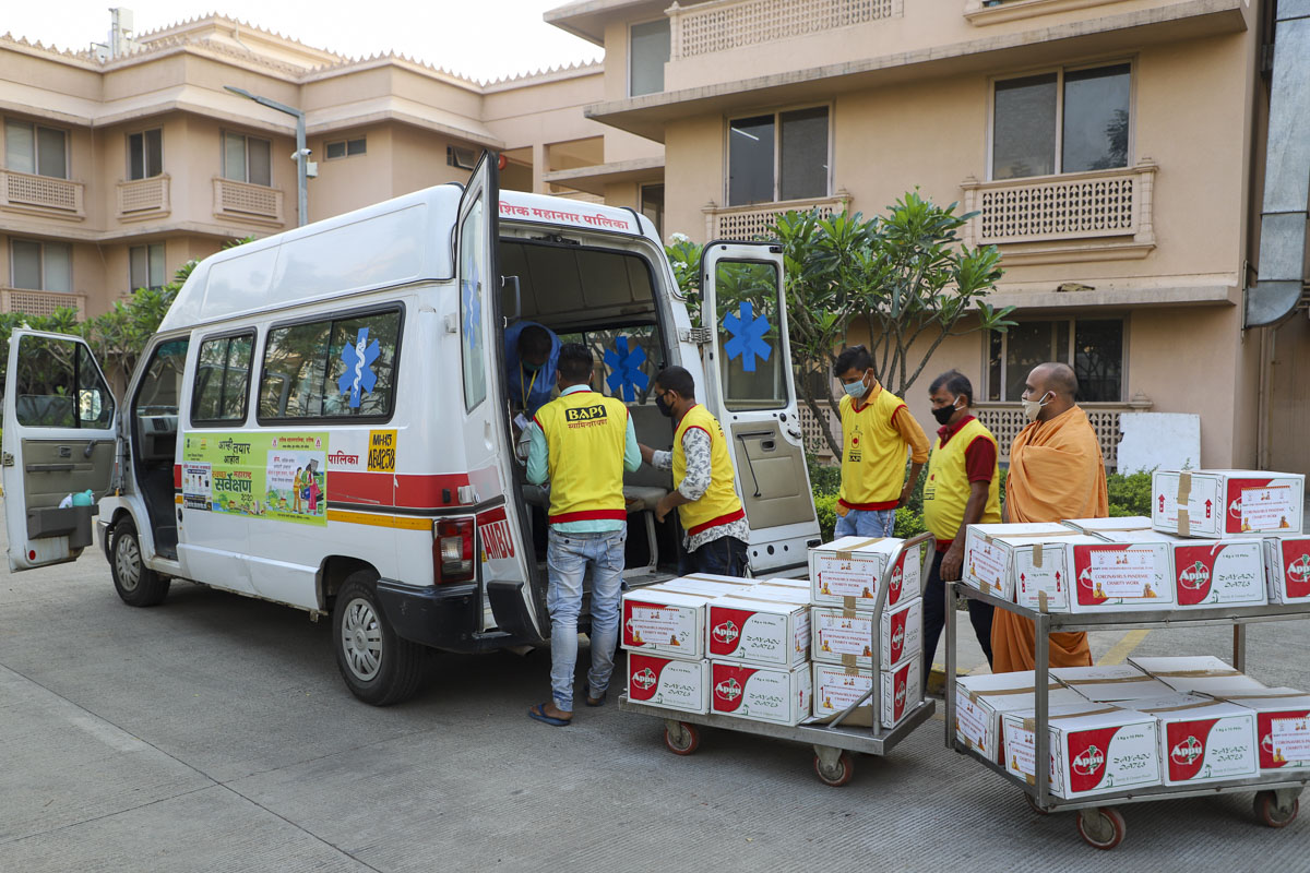 BAPS Community Services During the Coronavirus Pandemic, Pune