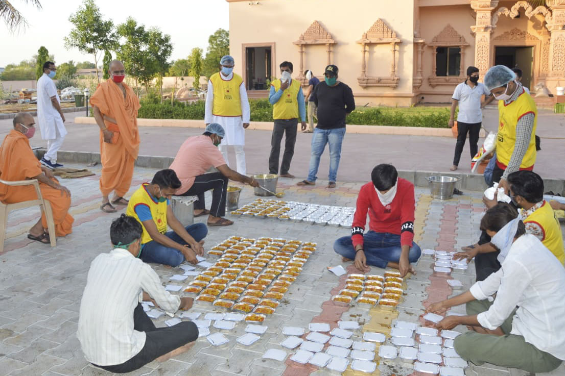 BAPS Community Services During the Coronavirus Pandemic, Sirohi