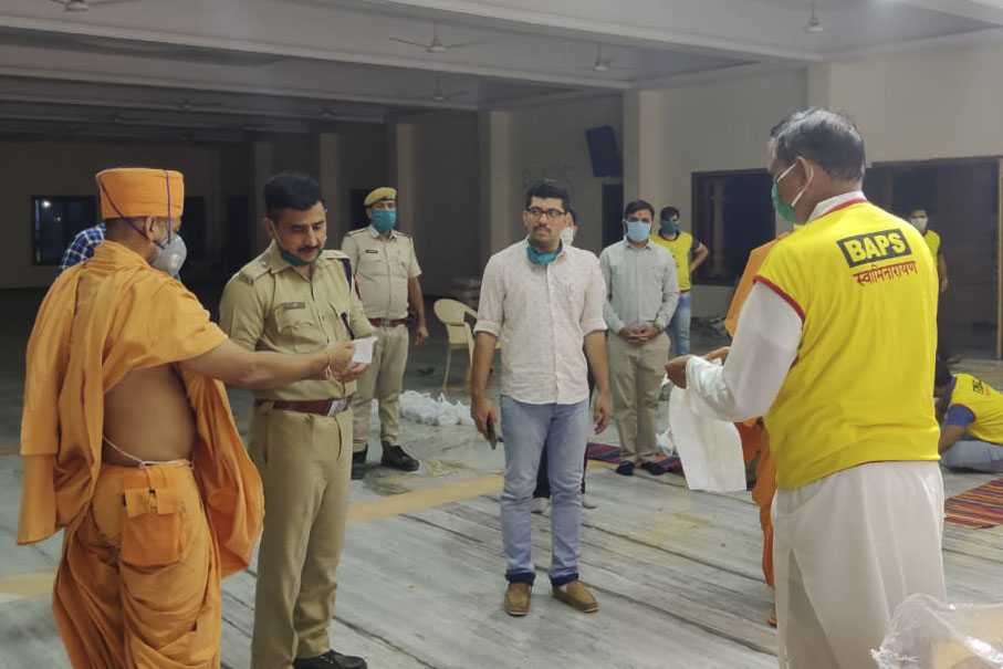 BAPS Community Services During the Coronavirus Pandemic, Sirohi