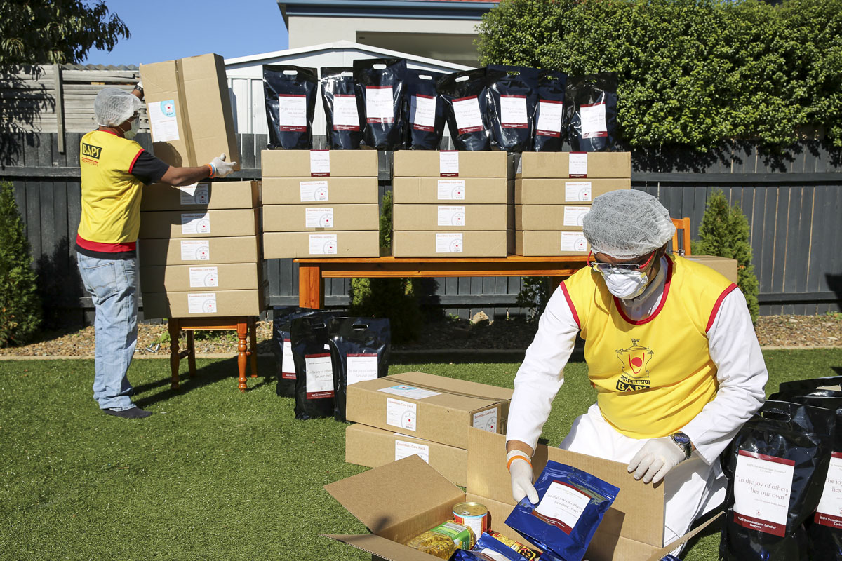 BAPS Provides Assistance During Coronavirus Pandemic, Canberra