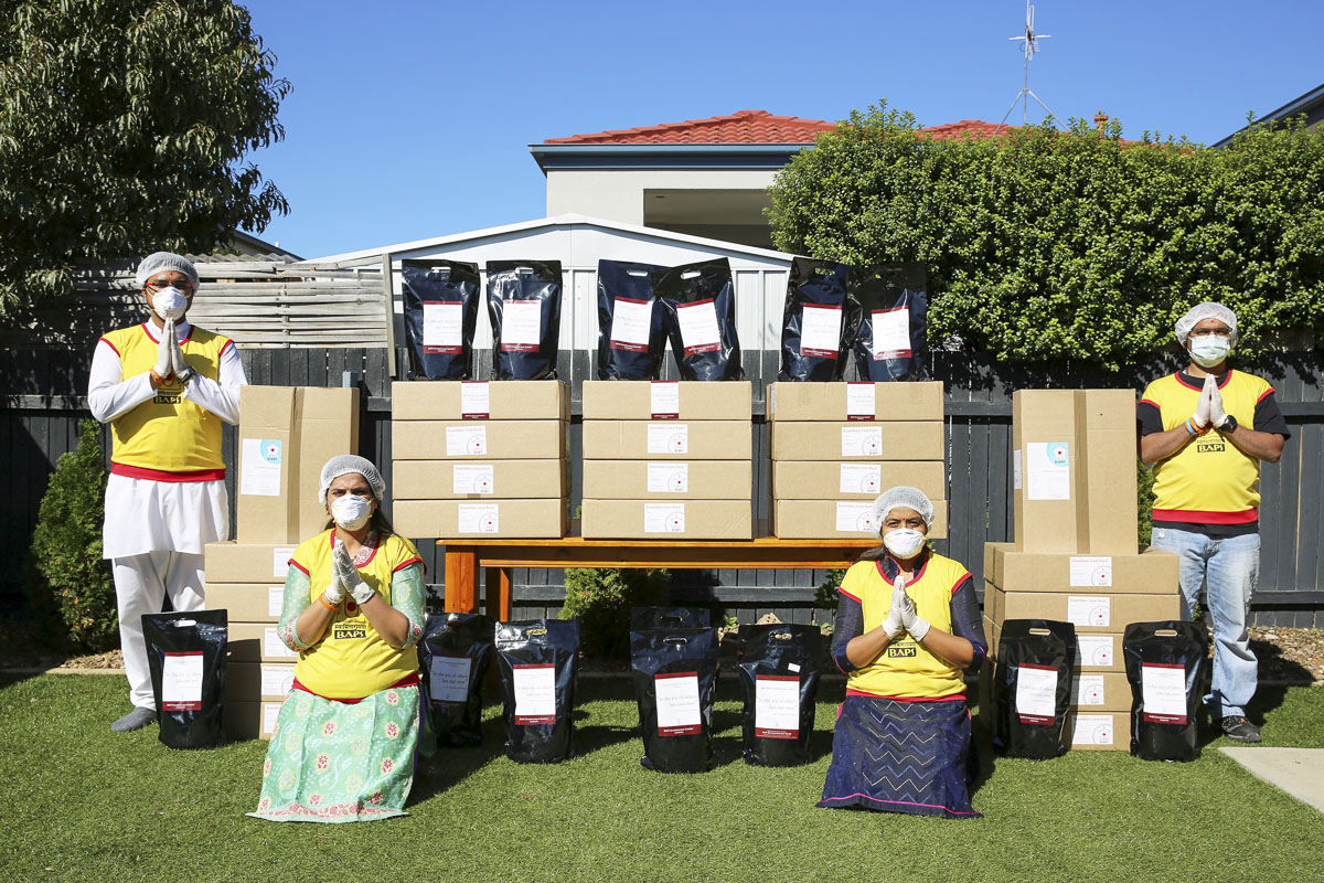 BAPS Provides Assistance During Coronavirus Pandemic, Canberra