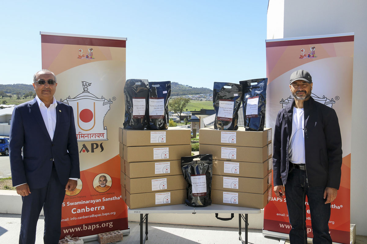 BAPS Provides Assistance During Coronavirus Pandemic, Canberra