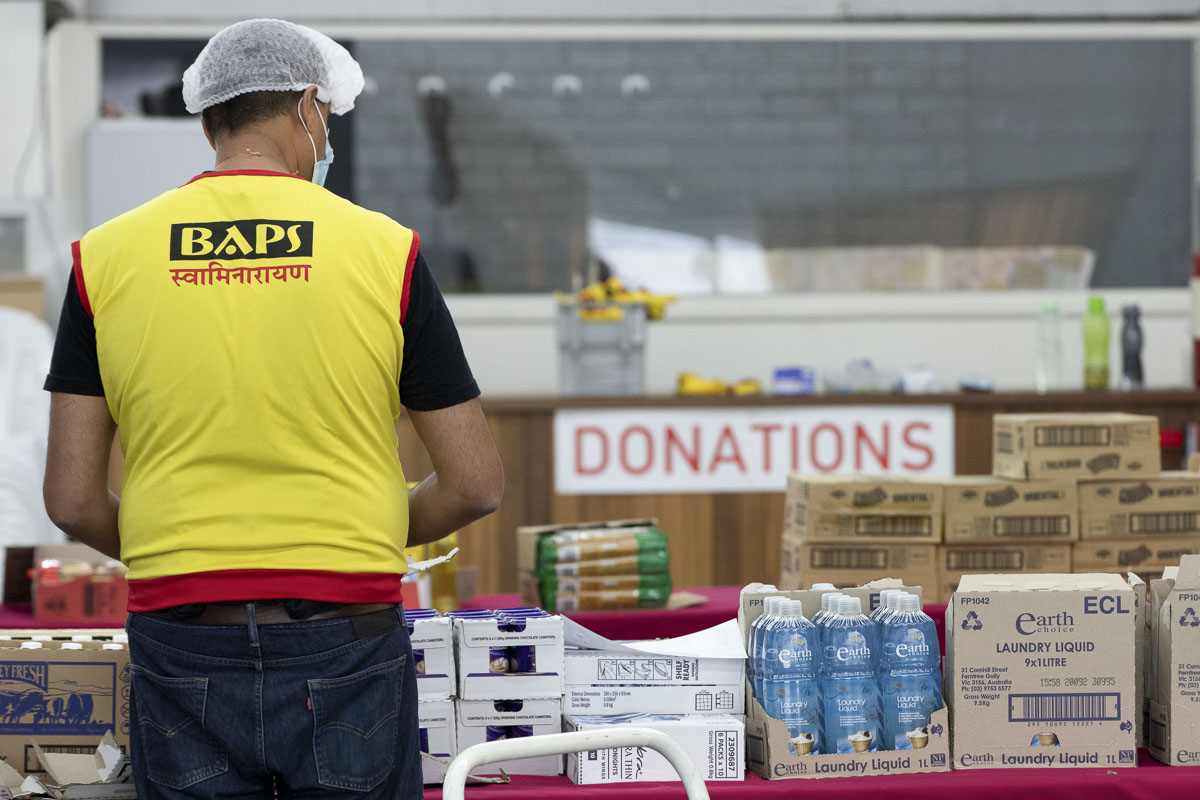 BAPS Provides Assistance During Coronavirus Pandemic, Perth