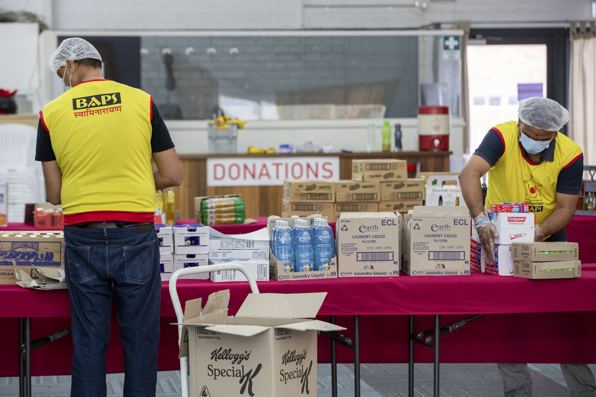 BAPS Provides Assistance During Coronavirus Pandemic, Perth
