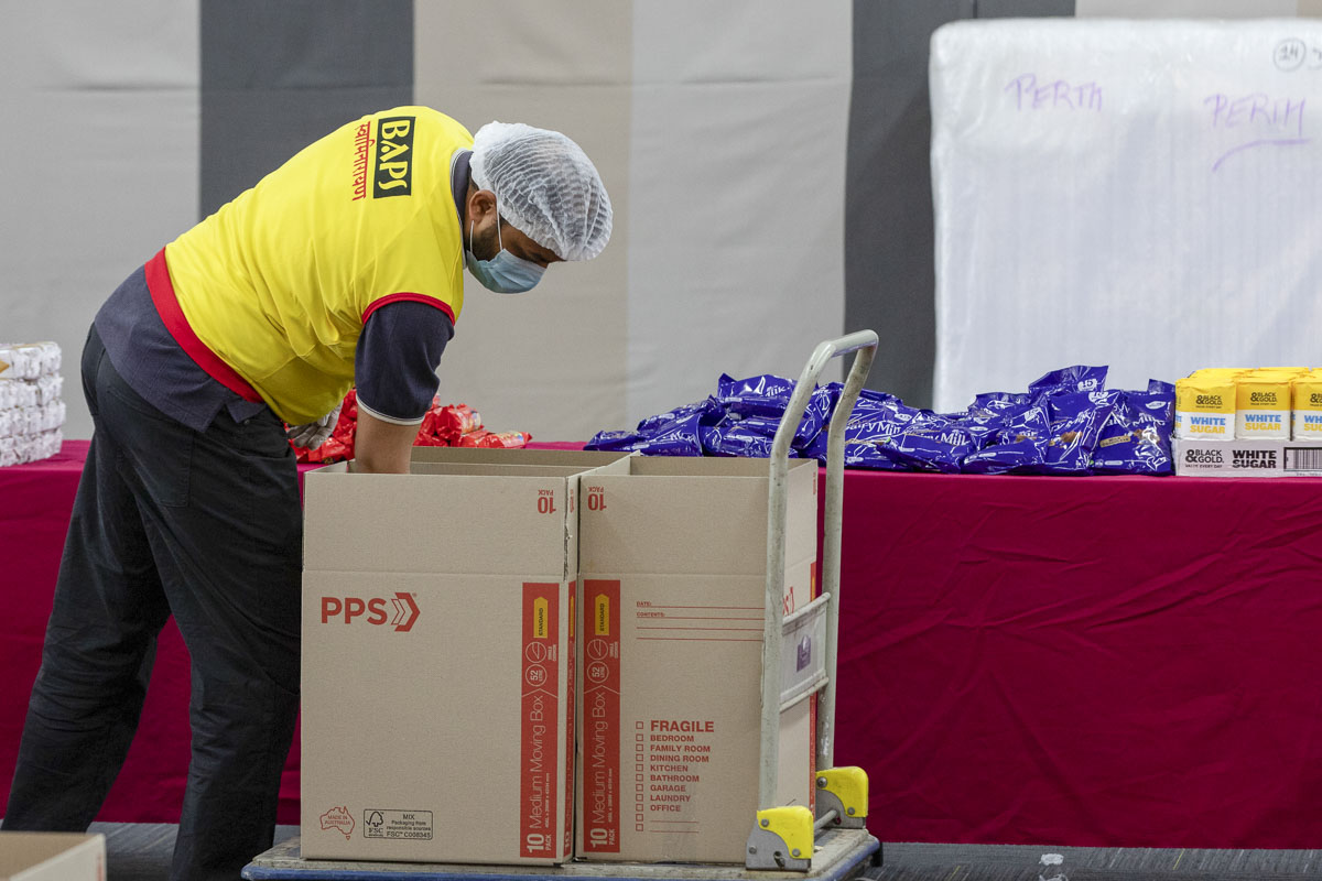 BAPS Provides Assistance During Coronavirus Pandemic, Perth