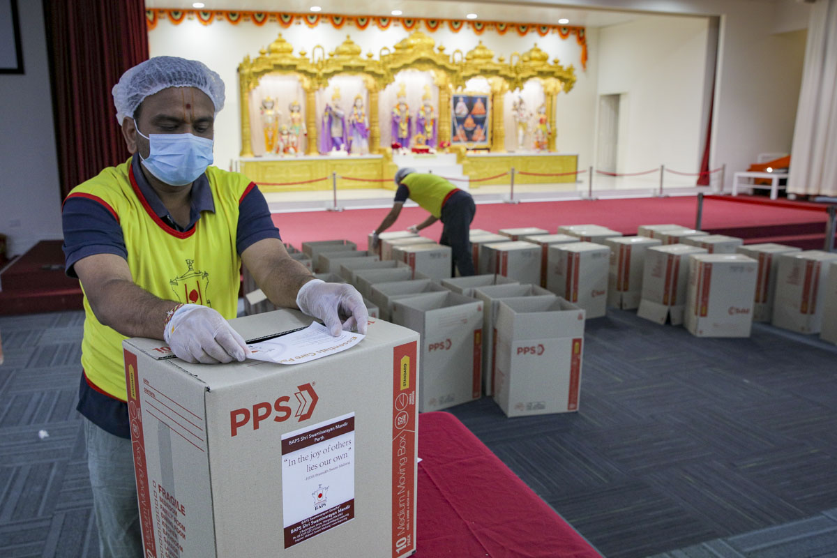 BAPS Provides Assistance During Coronavirus Pandemic, Perth